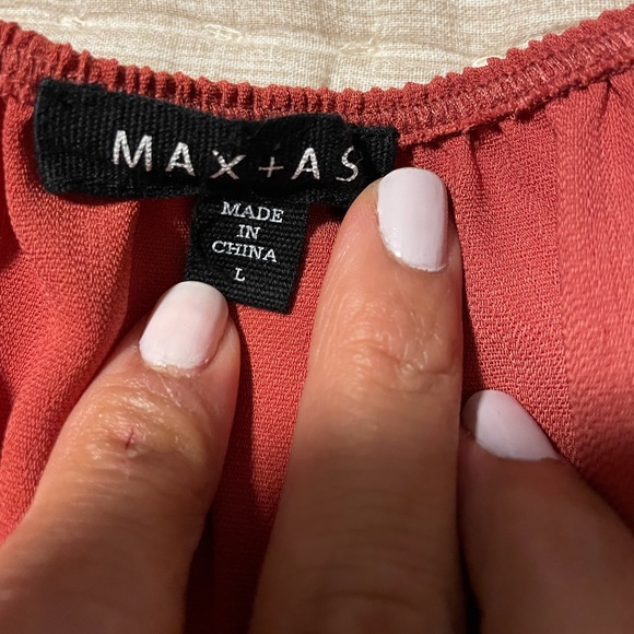 EUC Burnt Orange Front Tie Romper - Picture 3 of 4